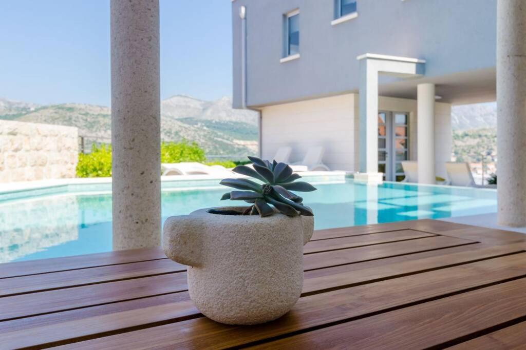 Modern Villa With Swimming Pool - Penthouse Dubrovnik Eksteriør billede